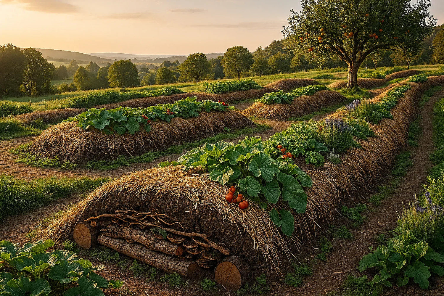 🌿 La culture sur butte : une technique ancestrale pour un sol vivant et autonome