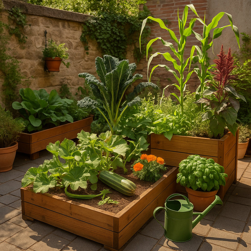 Créer un jardin en permaculture dans un petit espace : cour, terrasse, jardinière