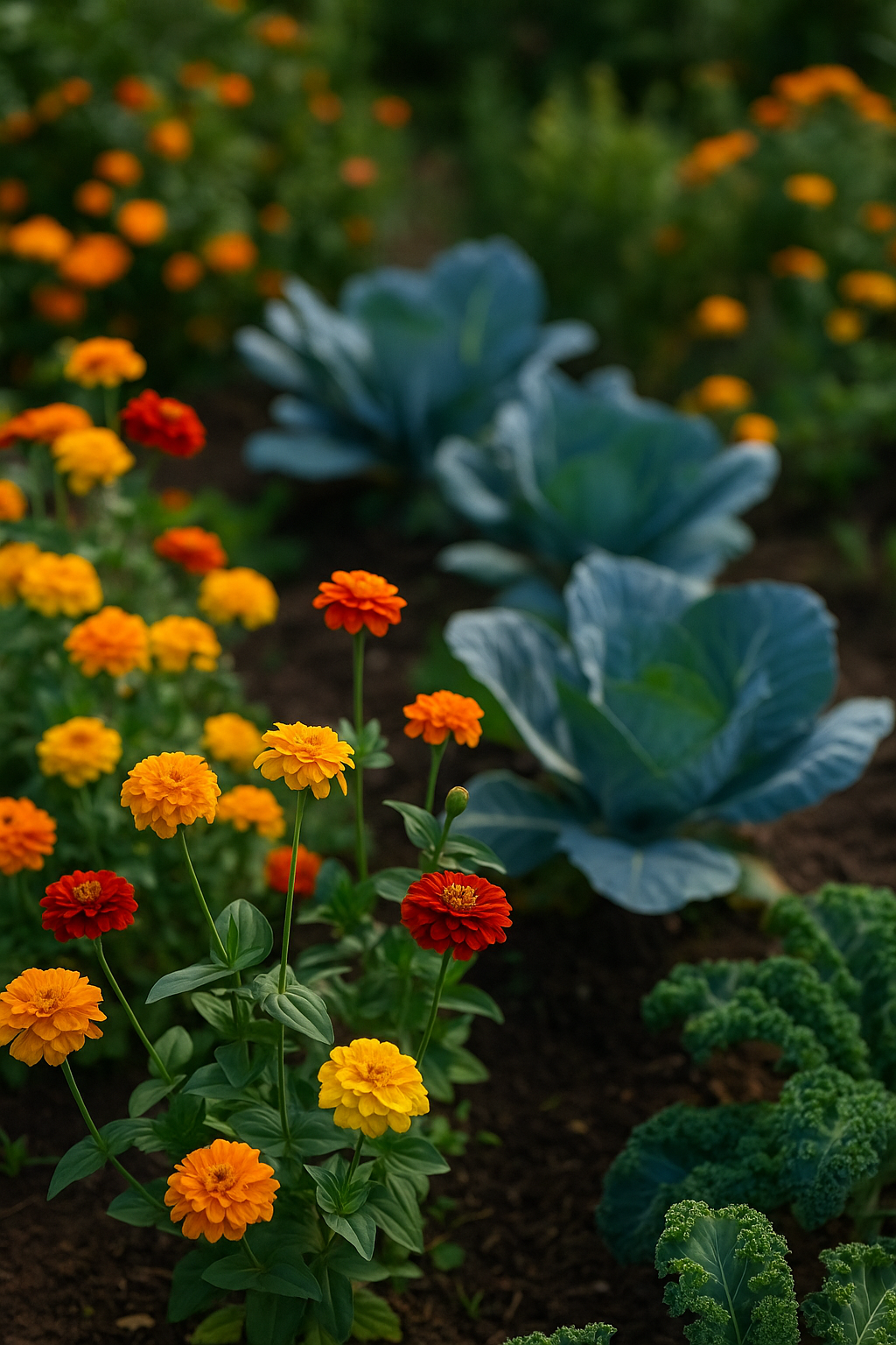 Associer les fleurs au potager : esthétique, pollinisation, protection
