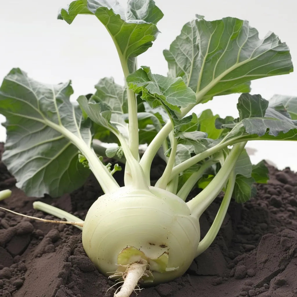 300 White Kohlrabi Seeds