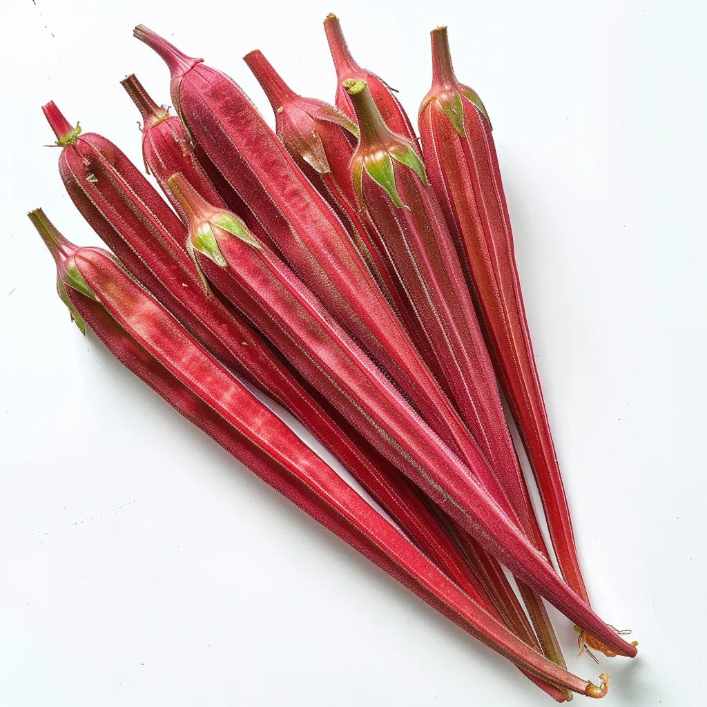 25 Red Okra Seeds