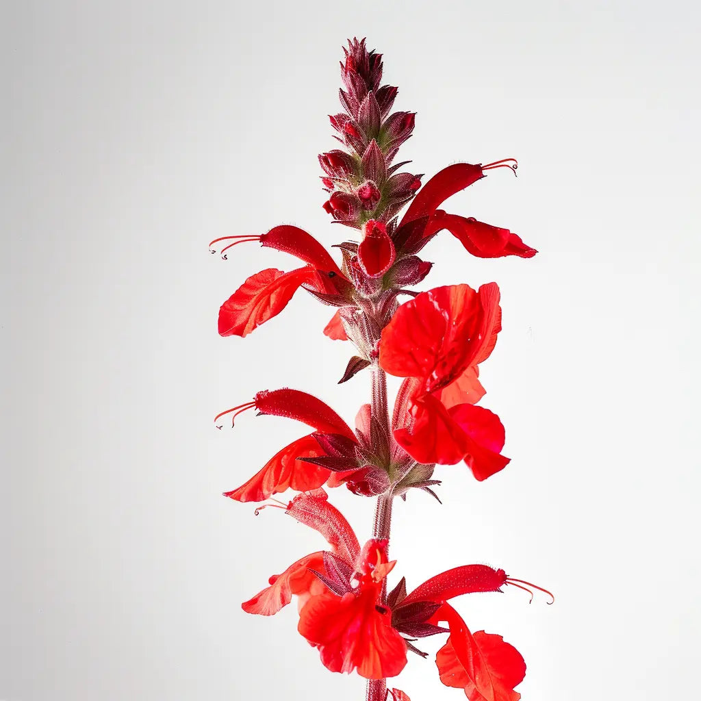 100粒のスカーレットセージの種(Salvia coccinea scarlet)