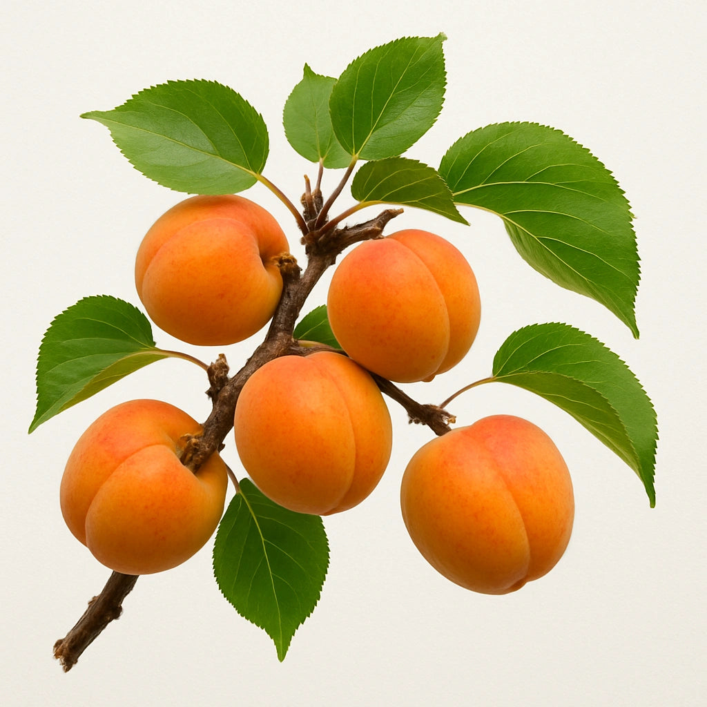 5 개의 살구나무 씨앗 (Prunus armeniaca)