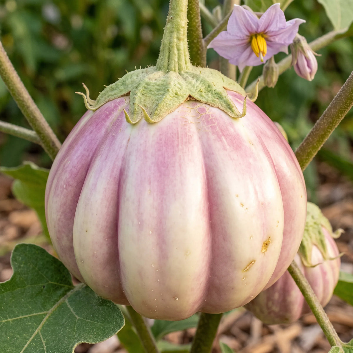 白圆茄子 Rotonda di Bianca 种子(Solanum melongena) — 图片 3