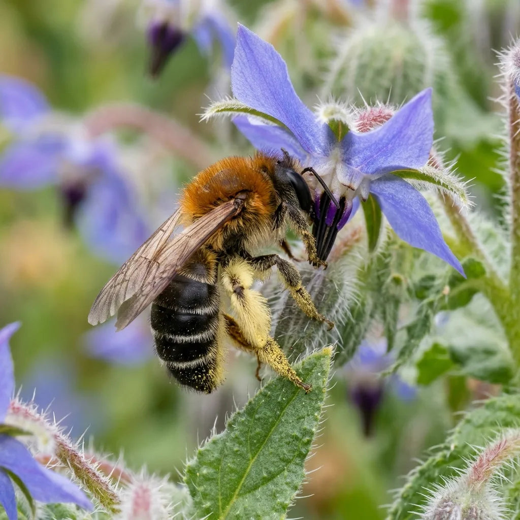 コモンルリヂサの種(Borago officinalis) — 画像 8