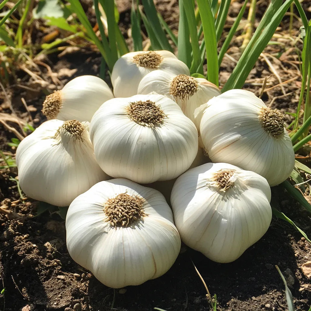 250 알의 흰 마늘 씨앗