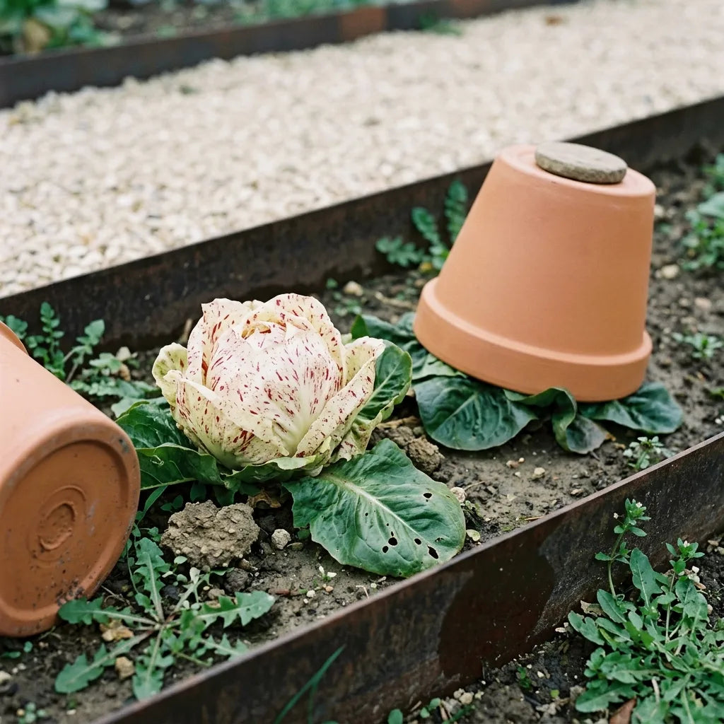 Blanchiment de la Di Castelfranco : un pied encore sous son pot retourné, le voisin découvert révèle sa panachure — SemiSauvage