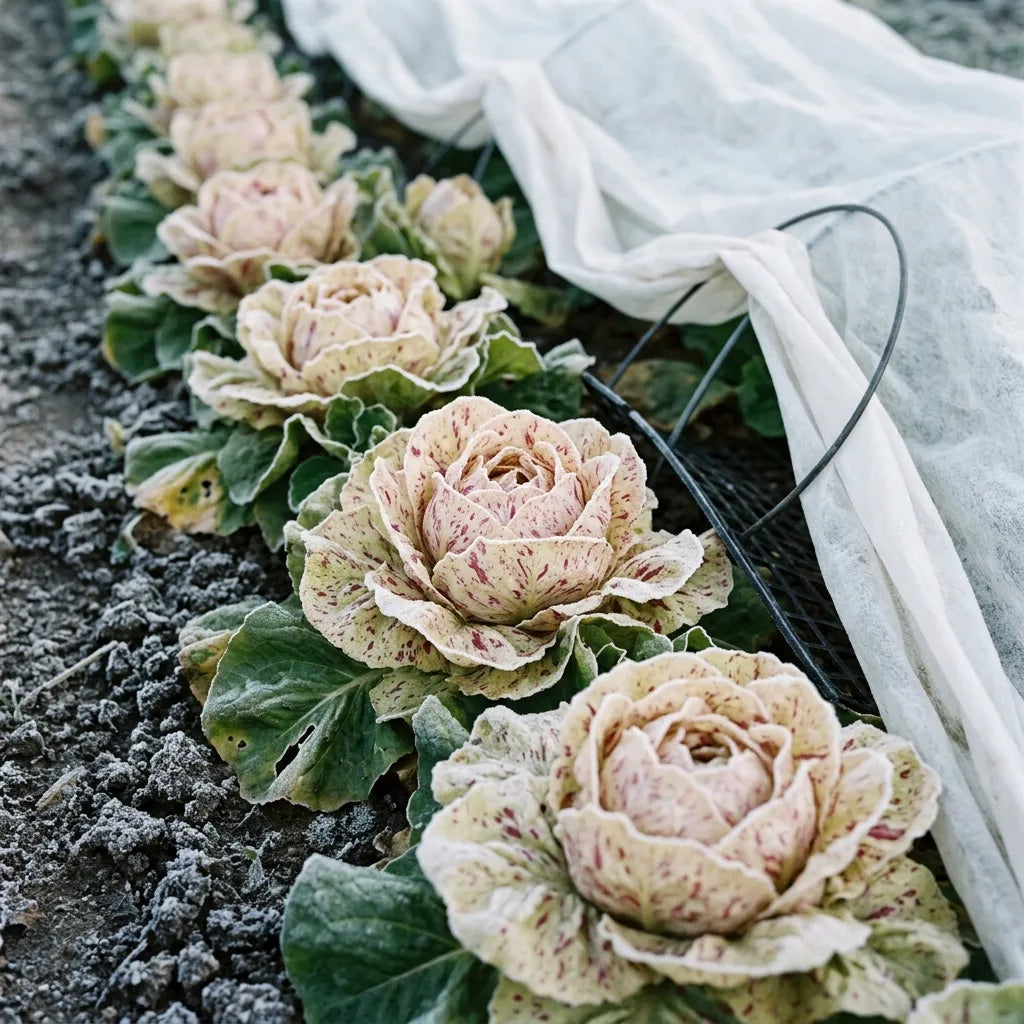 Di Castelfranco sous la gelée blanche et son voile d'hivernage écarté : le gel améliore encore son aspect — SemiSauvage