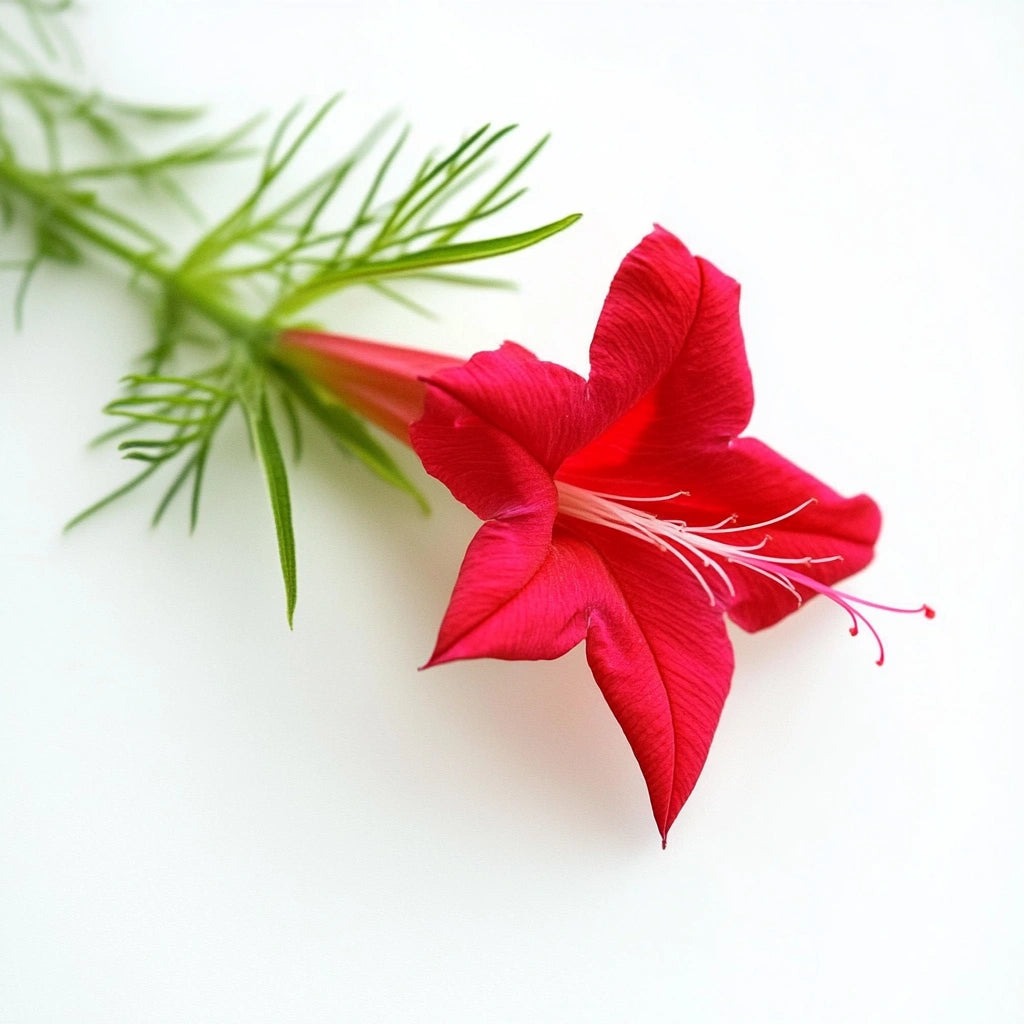 50개의 카디널 나팔꽃 씨앗 (Ipomoea quamoclit cardinalis)