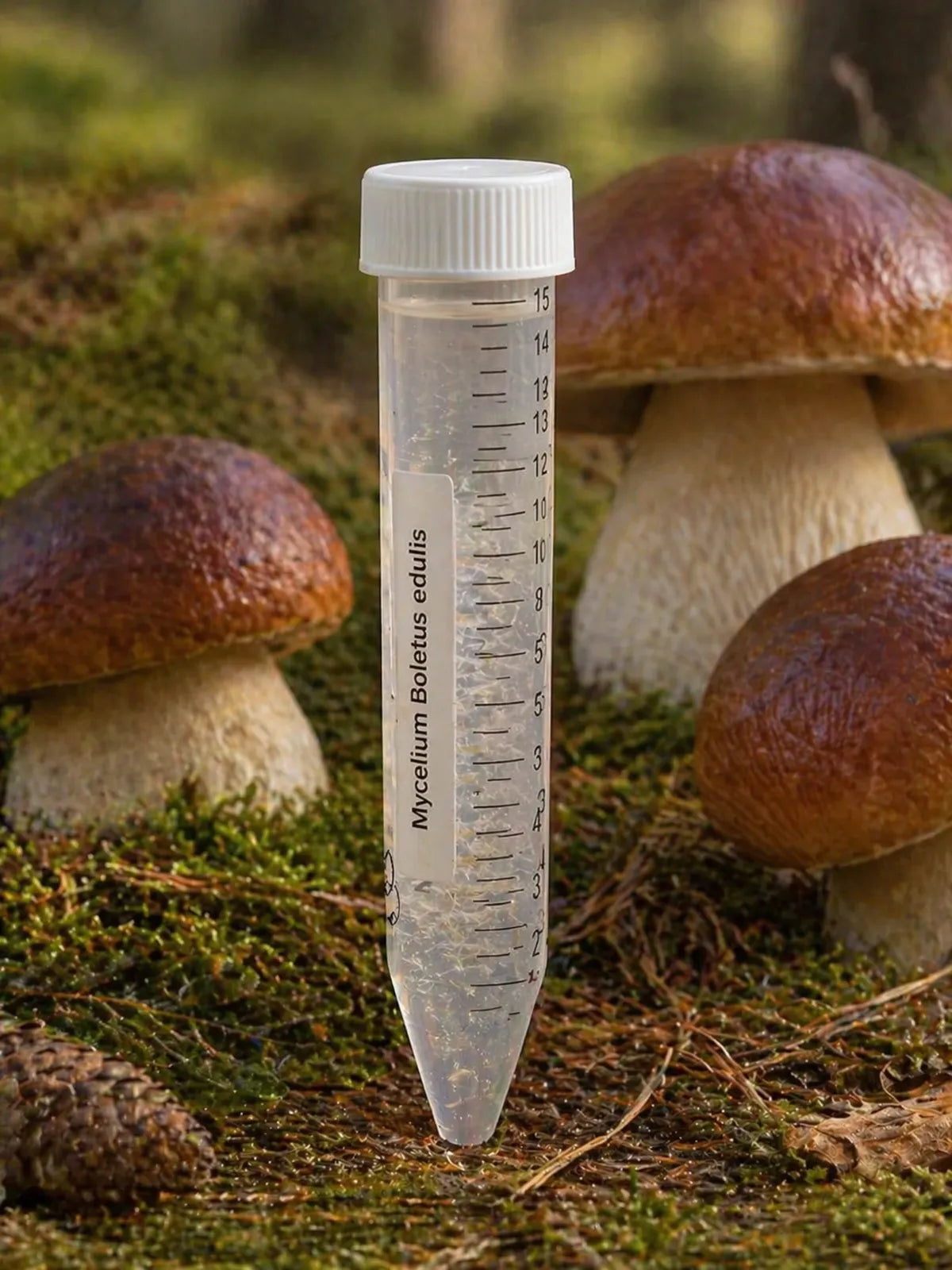 Mycélium de cèpe de Bordeaux Boletus edulis en tube – culture champignons SemiSauvage