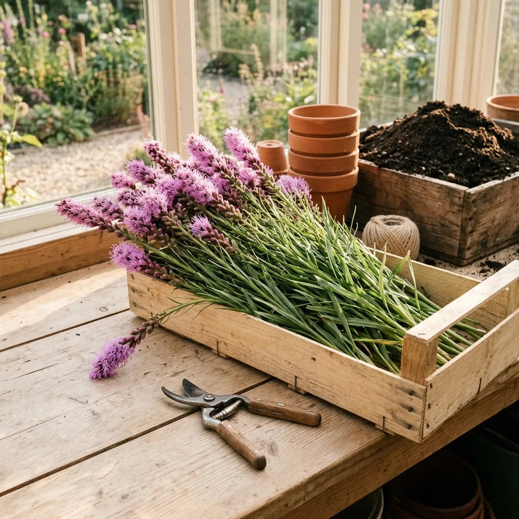 カンザスプルームの種(Liatris Spicata)藤桃色 — 画像 5