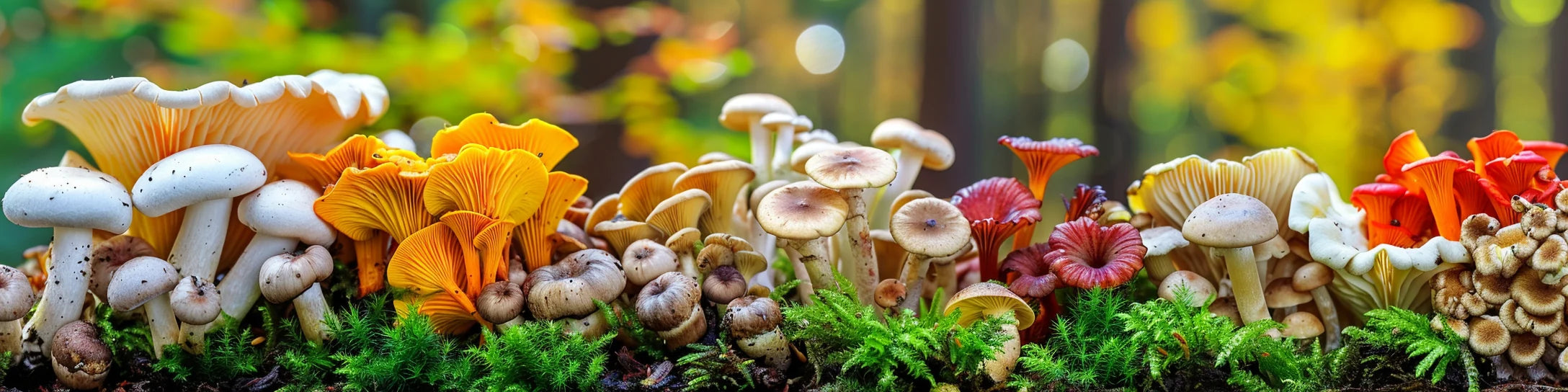 Sélection de champignons frais cueillis en forêt d'Auvergne — SemiSauvage