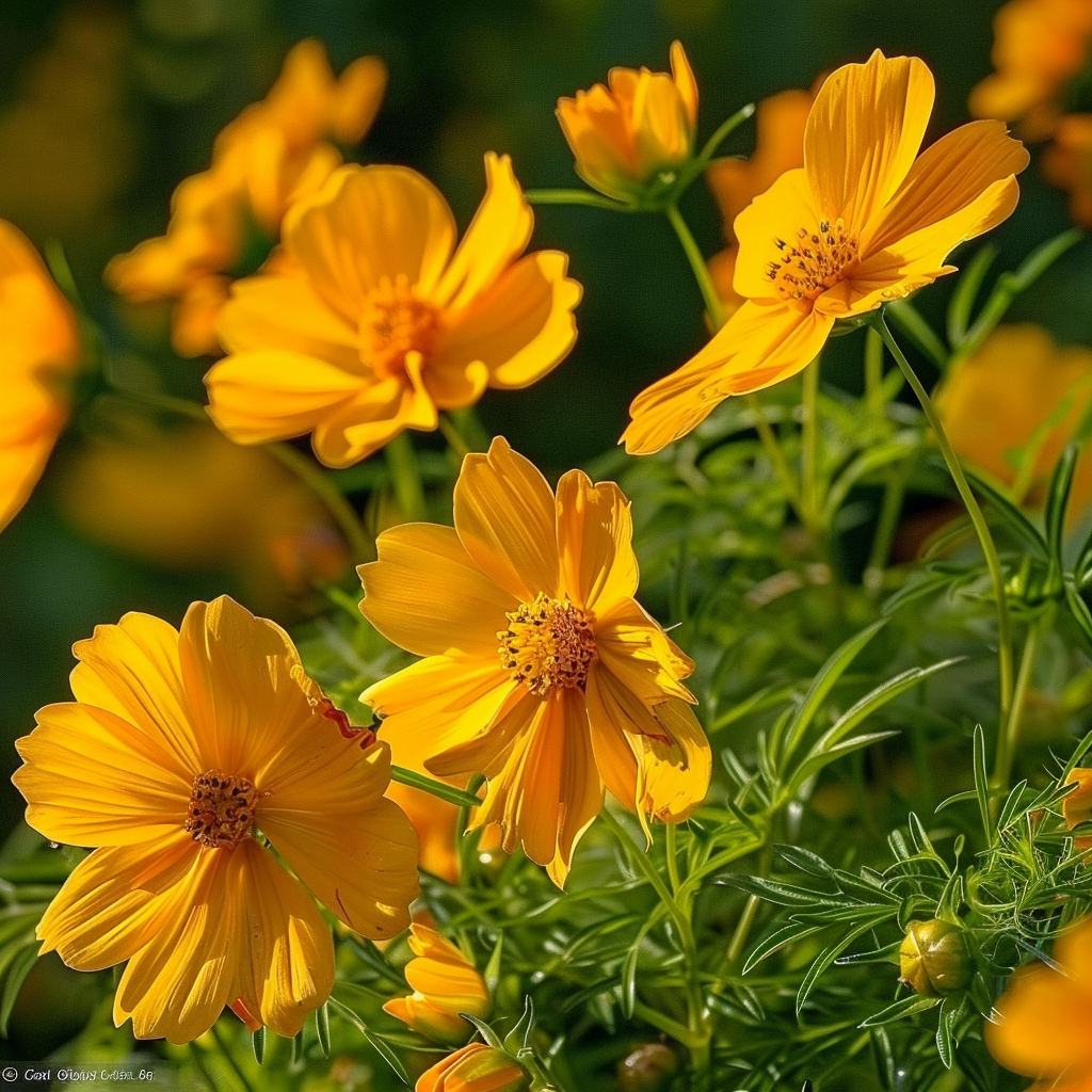 100 Graines de Cosmos Jaune et Orange