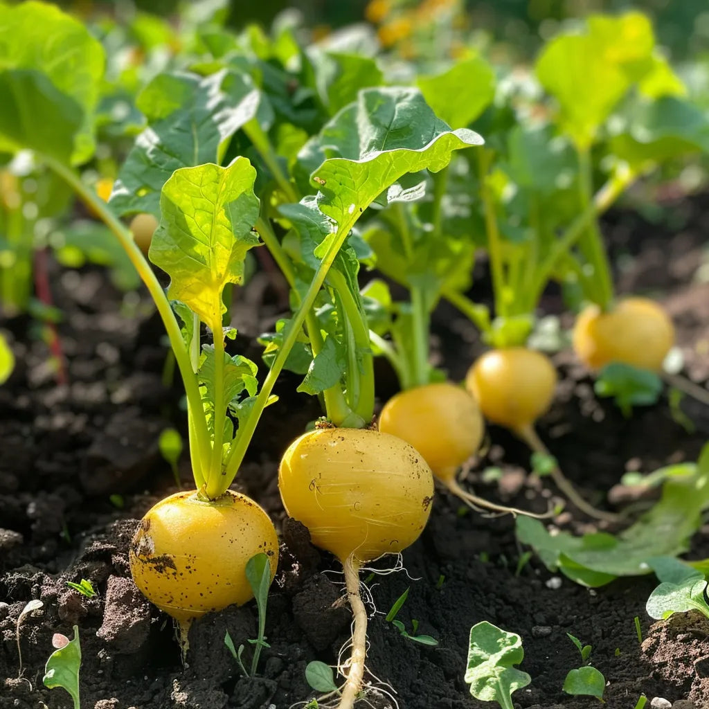 300 Yellow Round Radish Seeds