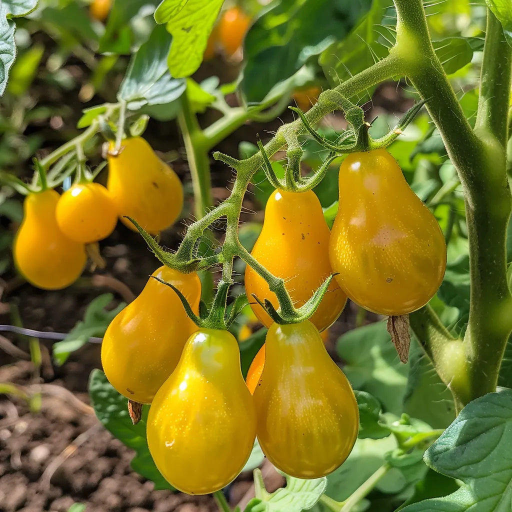 35 Graines de Tomate Cerise Poire Jaune