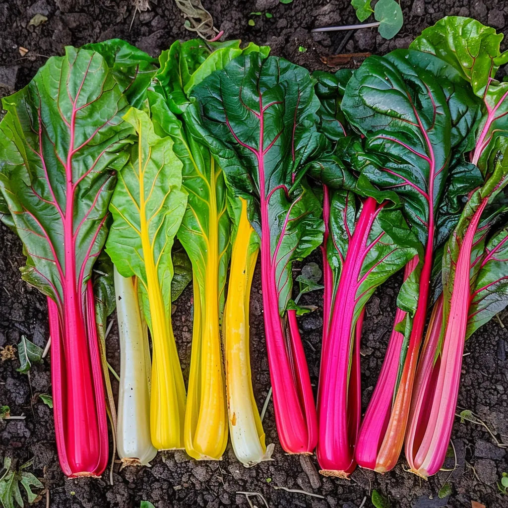 35 Swiss Chard Seeds Colorful Mix