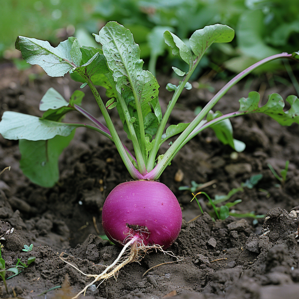 300 Graines de Radis Rond Violet