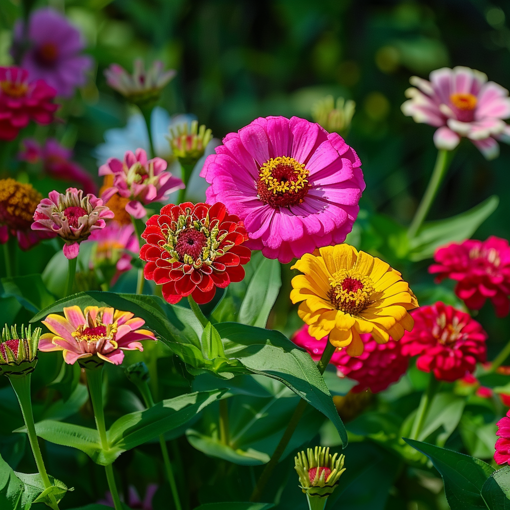 150 Mystic Rose Zinnia Seeds