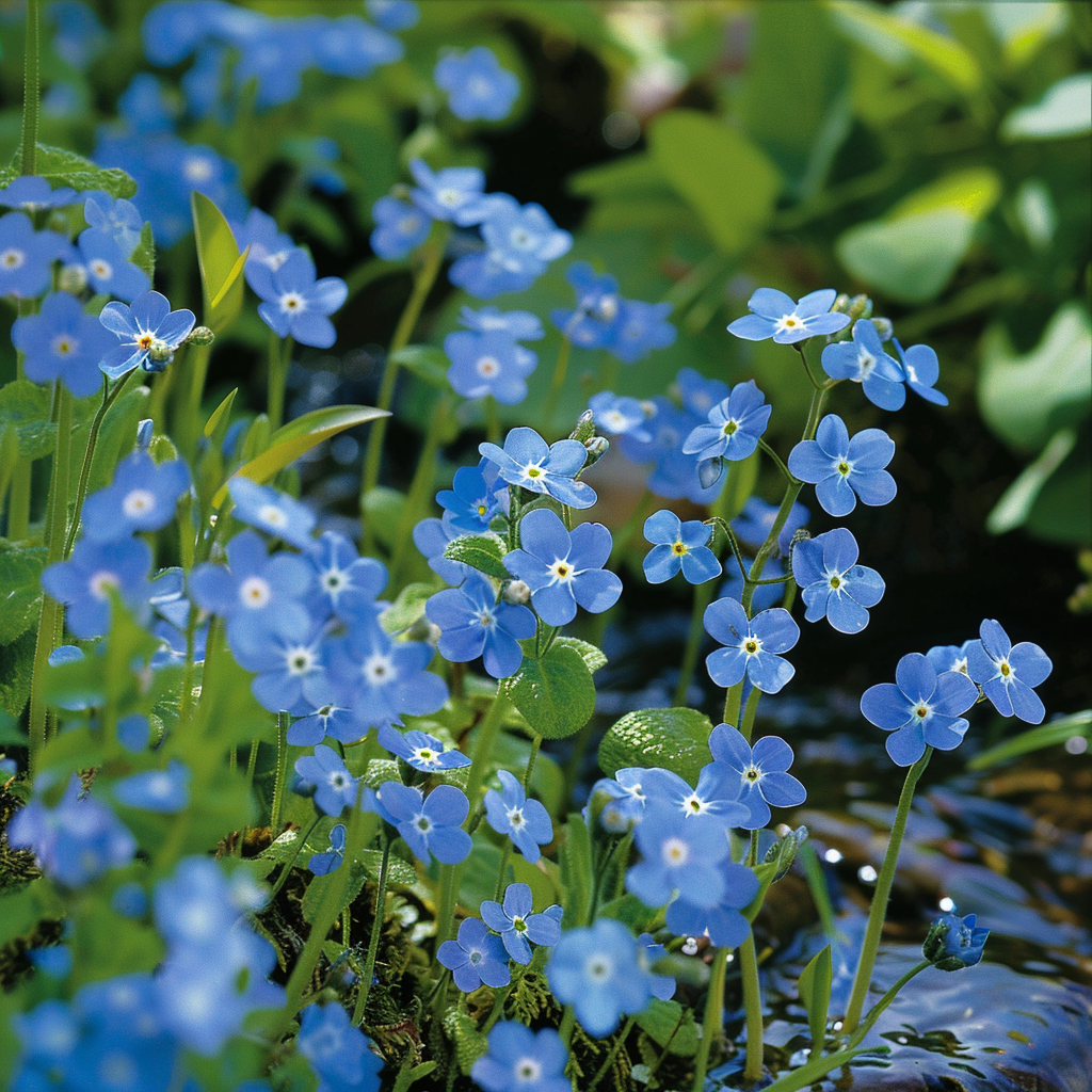 500 königsblaue Myosotis-Samen