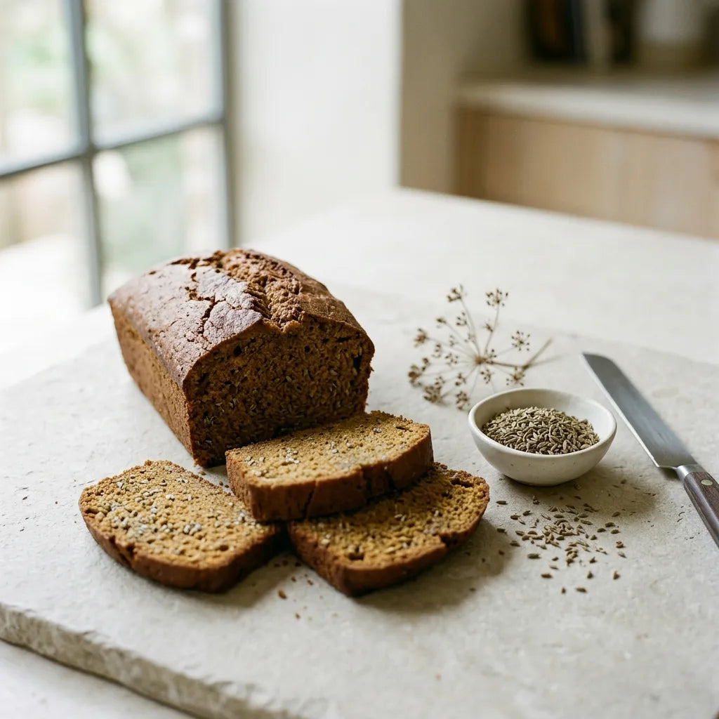 Pain d'épices maison aux graines d'anis vert, tranché — SemiSauvage