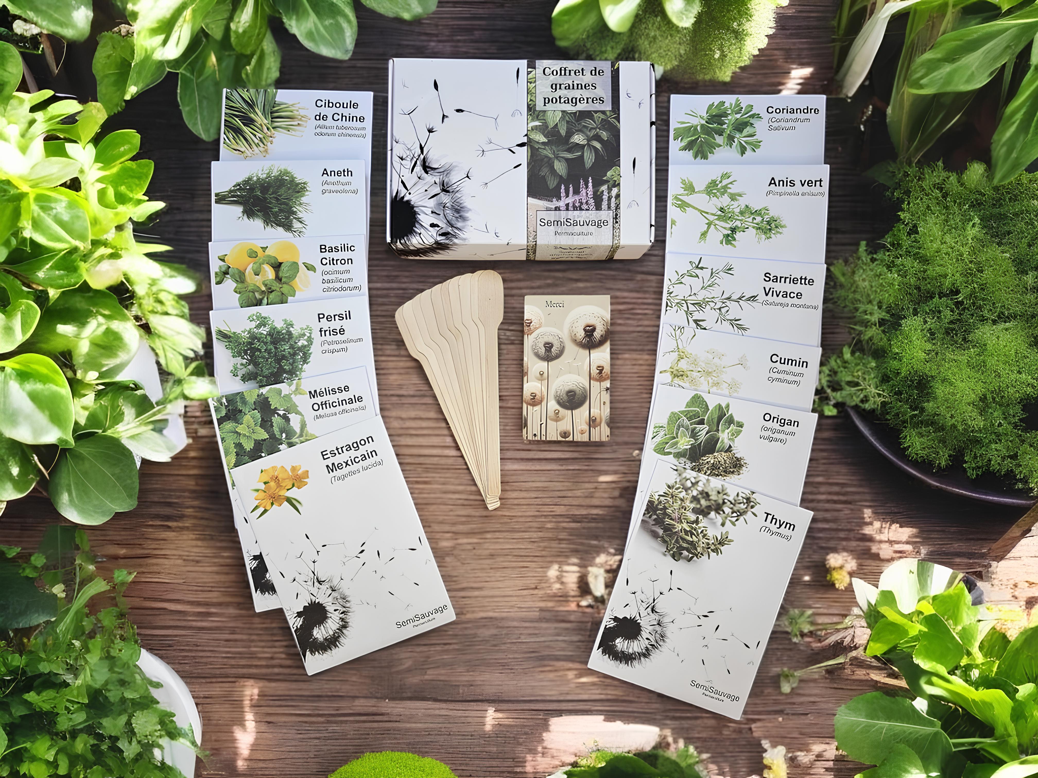 Coffret de Graines - Spécial Plantes Aromatiques