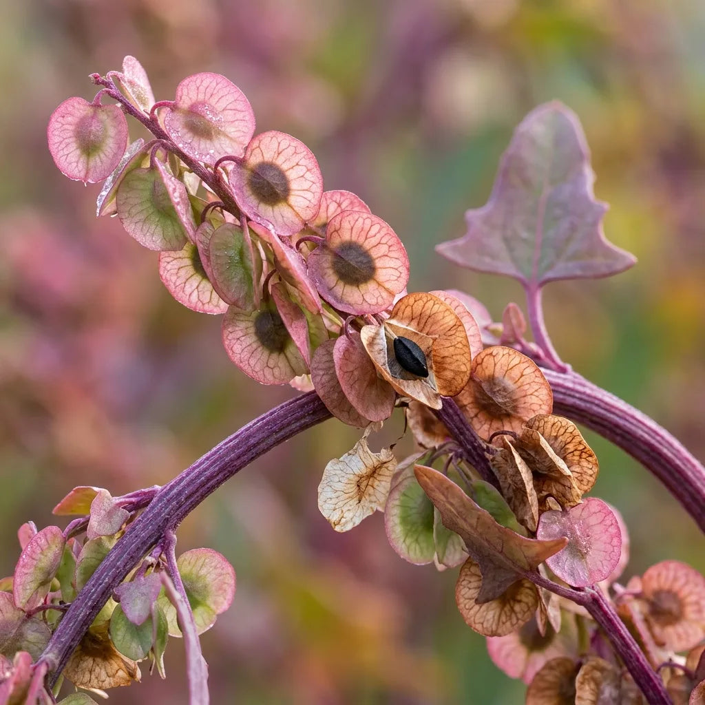 Bractées papyracées et graines d'arroche rouge (Atriplex hortensis var. rubra) — SemiSauvage