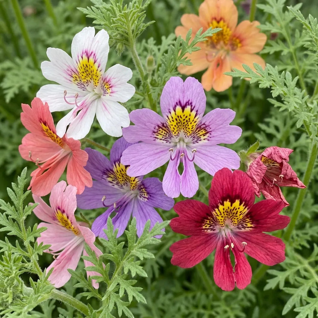 Variation des coloris de la fleur de papillon dans un semis de mélange — SemiSauvage