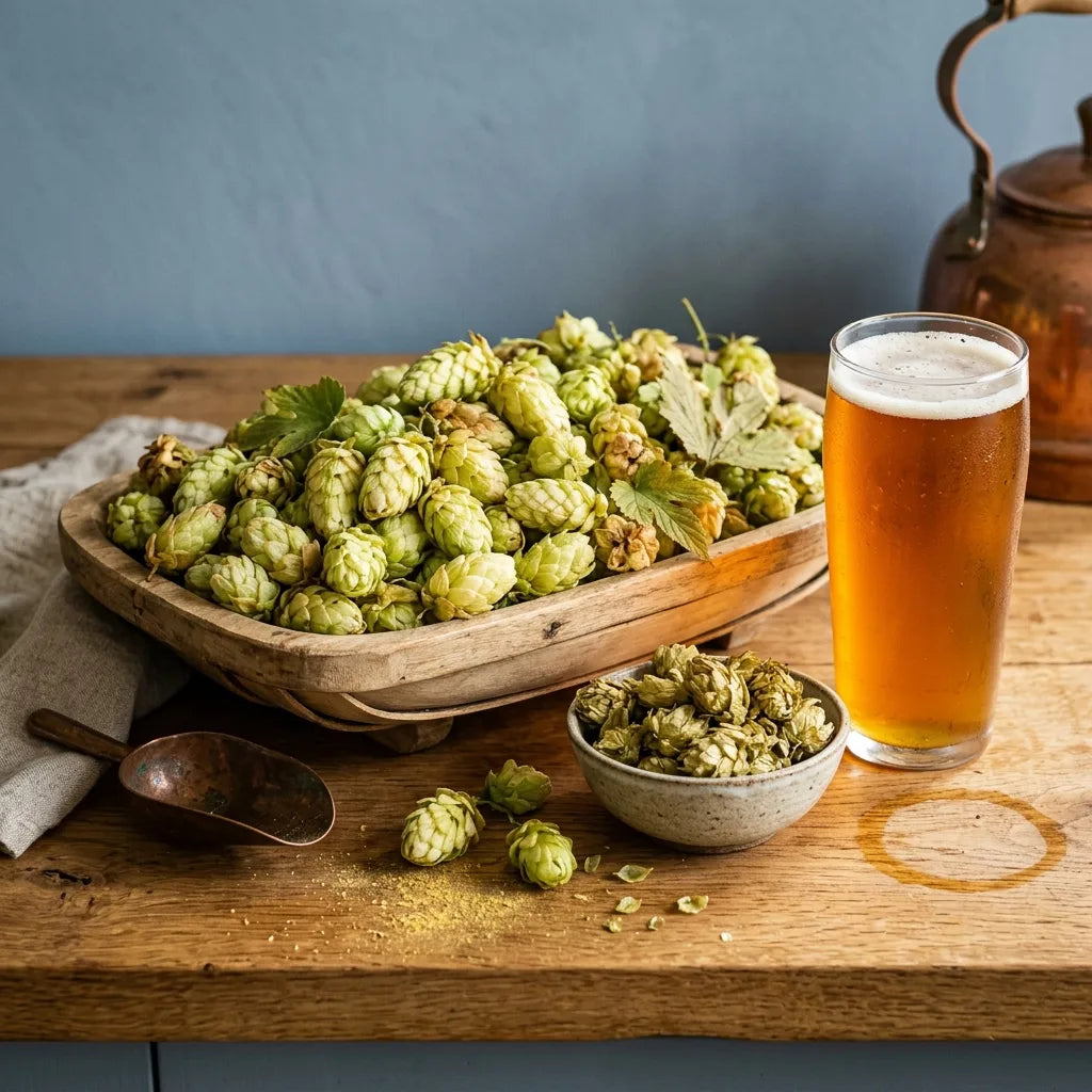 Cônes de houblon (Humulus lupulus) frais et séchés pour le brassage — SemiSauvage