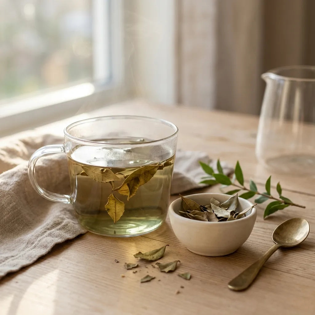 Infusion de feuilles séchées de myrtillier, usage médicinal traditionnel — SemiSauvage
