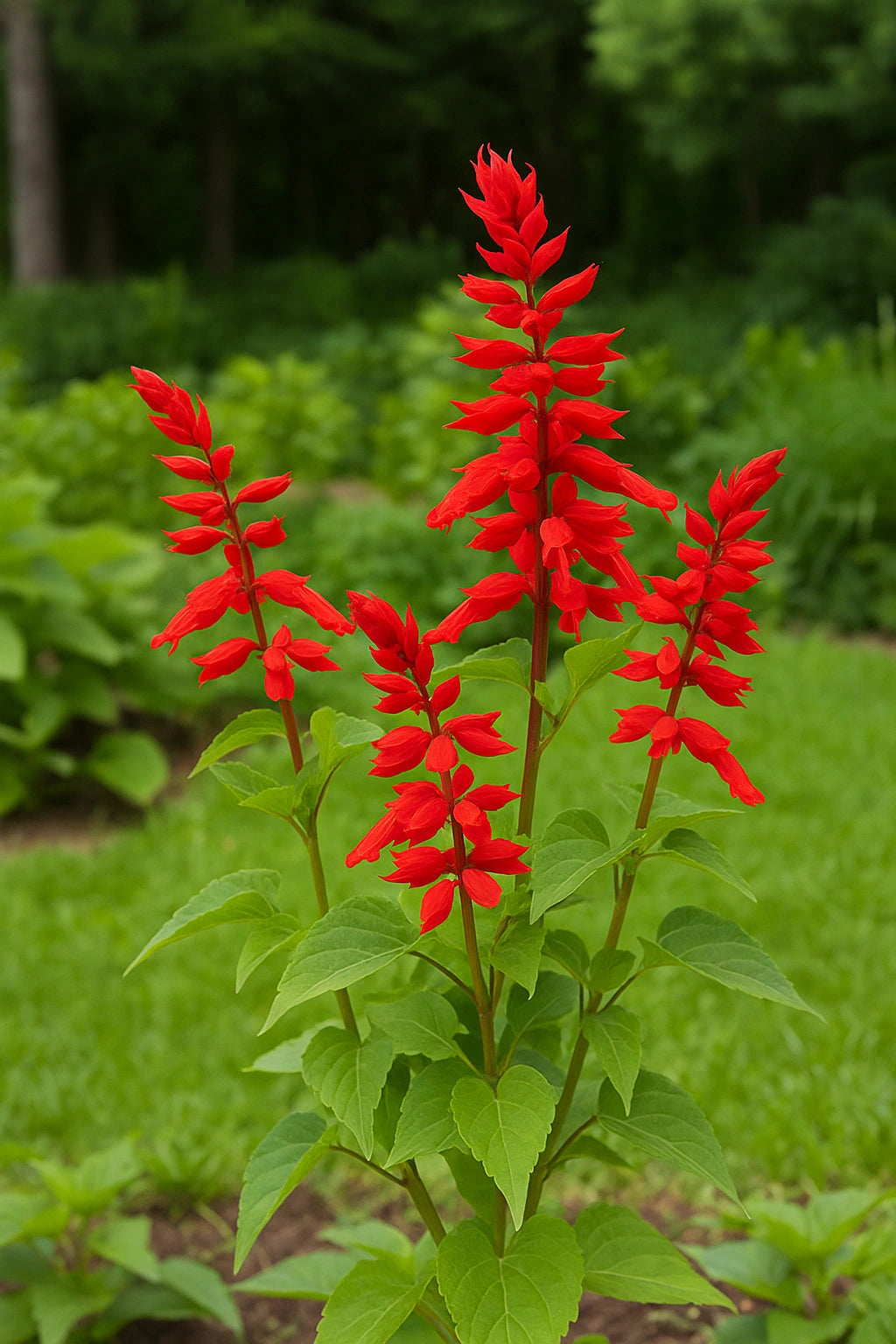 50 Hạt Xô Thơm Rực Rỡ Lửa Lễ Hội Thánh Jean (Salvia splendens)