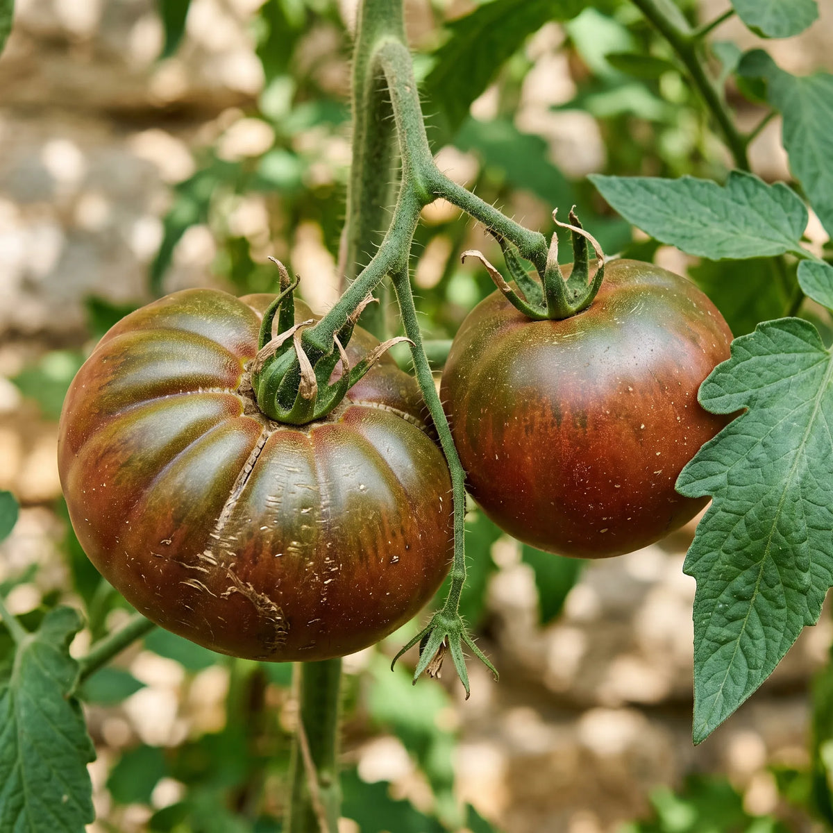Gros plan sur les épaules vert olive et la peau brun acajou de la Noire de Crimée
